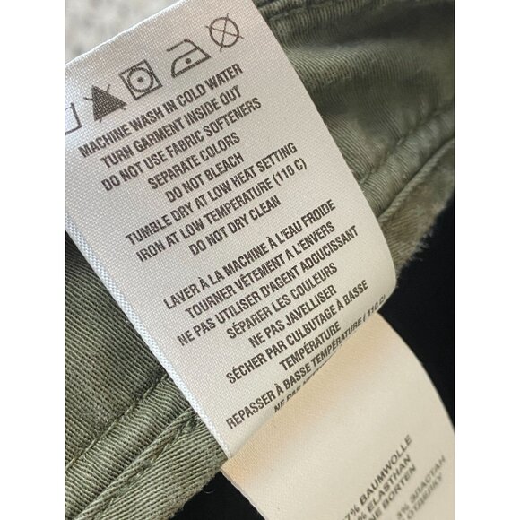 Lole Womens Olive Green Cotton Bermuda Shorts Size 8 Casual - Picture 9 of 16